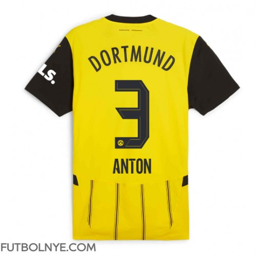 Camiseta Borussia Dortmund Waldemar Anton #3 Primera Equipación 2024-25 manga corta